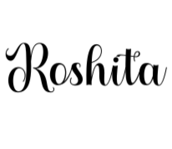 Roshita Font Preview