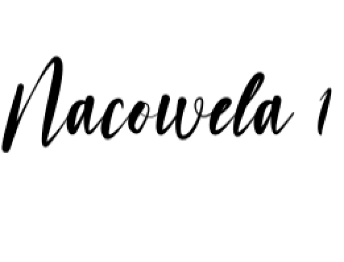 Nacowela Font Preview