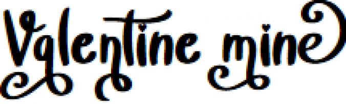 Valentine Mine Font Preview