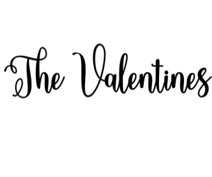 The Valentines Font Preview