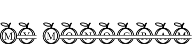 My Monogram Font Preview