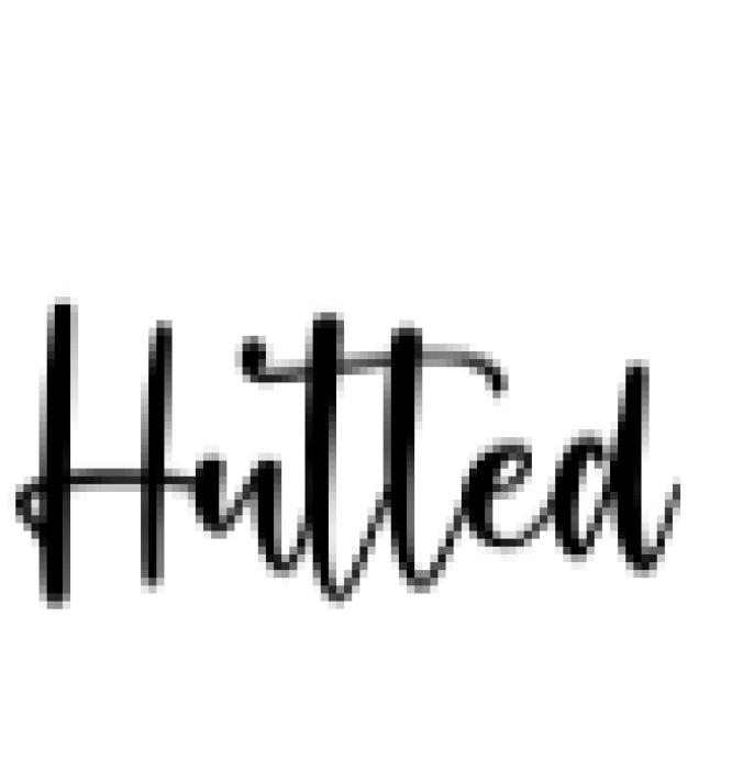 Hutted Font Preview