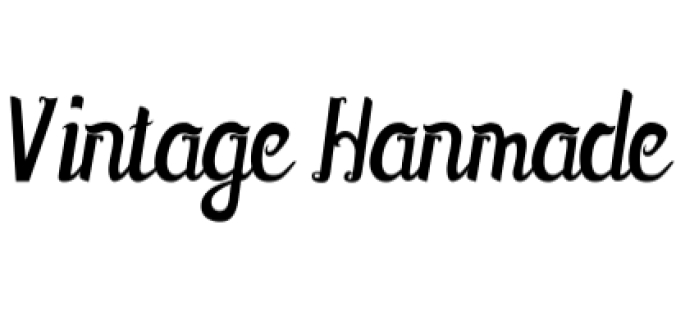 Vintage Hanmade Font Preview