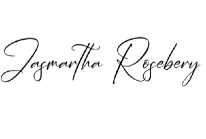 Jasmartha Rosebery Font Preview