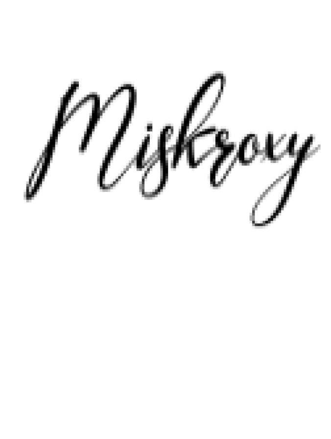 Miskroxy Font Preview