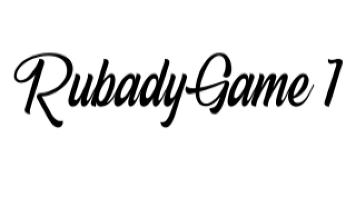 Rubady Game Font Preview