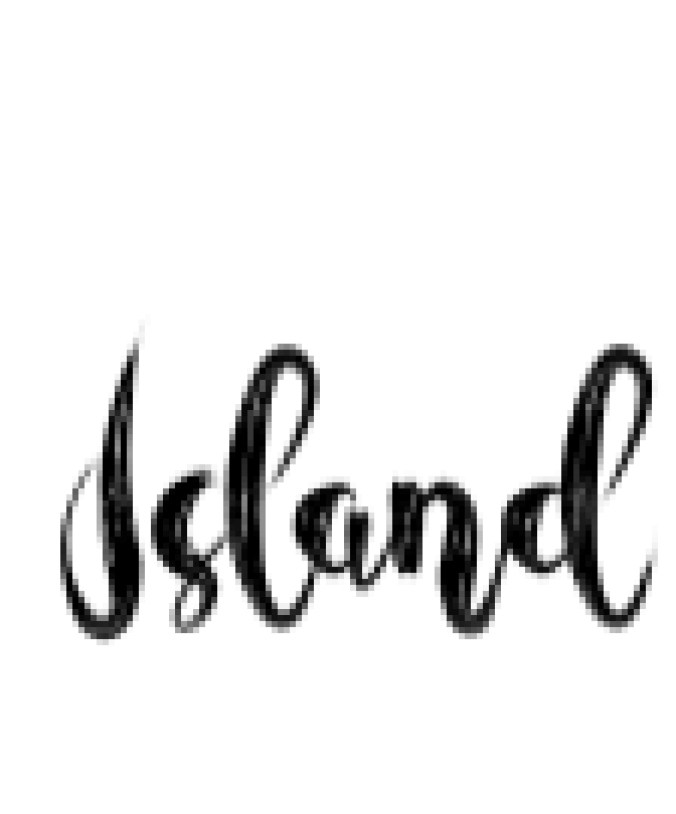 Island Font Preview