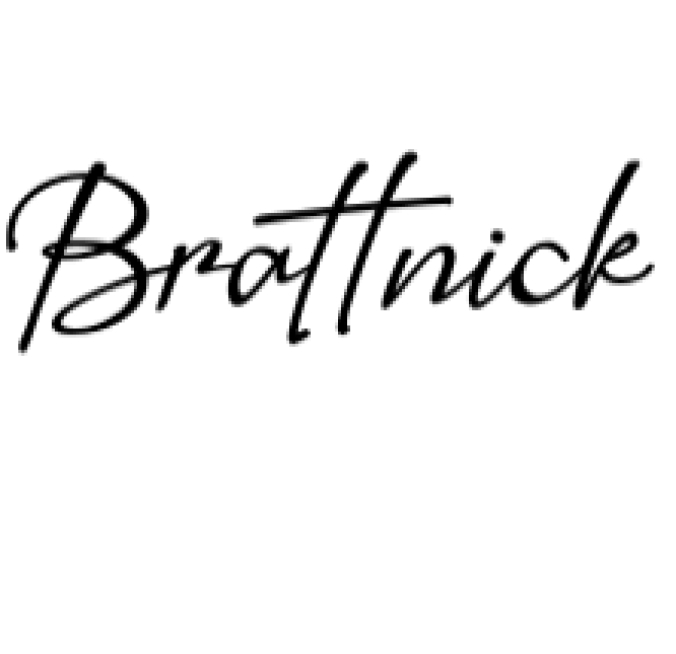 Brattnick Font Preview