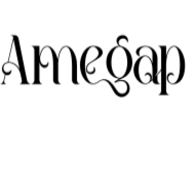 Amegap Font Preview