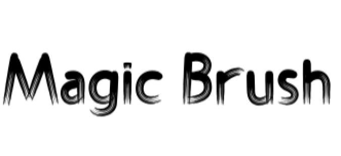 Magic Brush Font Preview