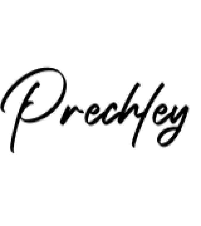 Prechley Font Preview