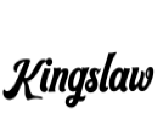 Kingslaw Font Preview