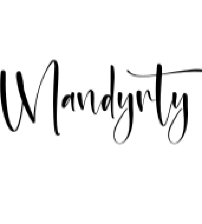 Mandyrty Font Preview