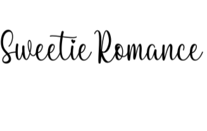 Sweetie Romance Font Preview