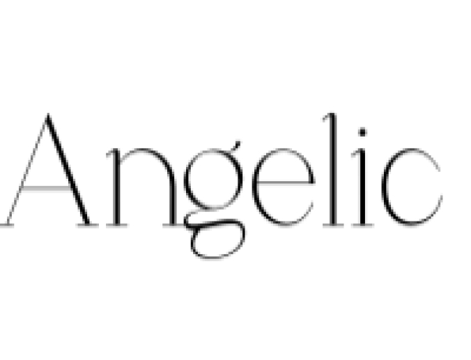 Angelic Font Preview