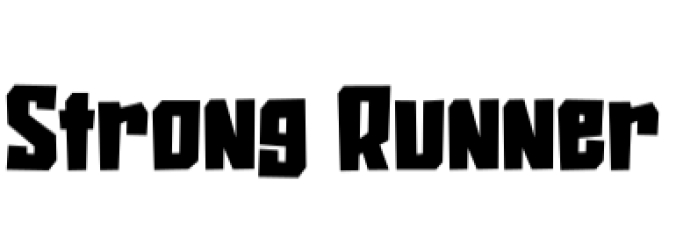 Strong Runner Font Preview