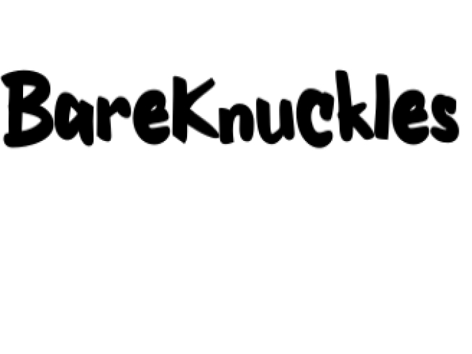 Bare Knuckles Font Preview