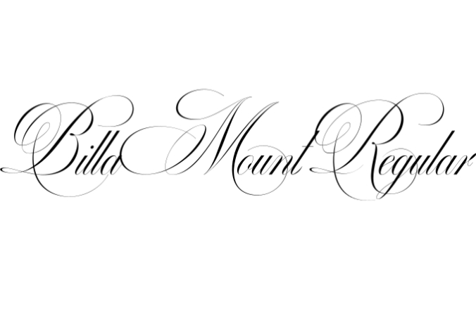 Billa Mount Font Preview