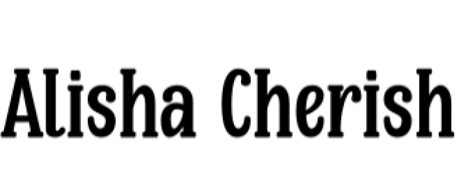 Alisha Cherish Font Preview