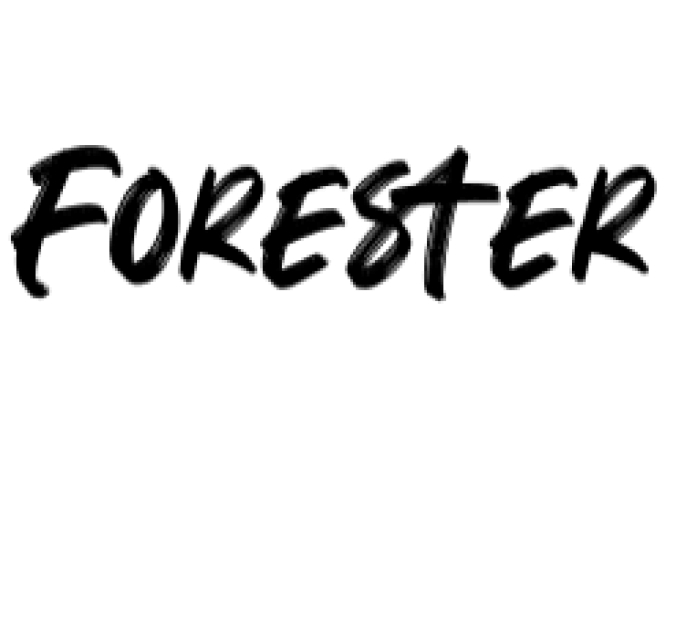Forester Font Preview