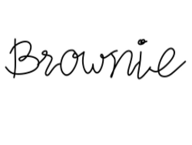 Brownie Font Preview