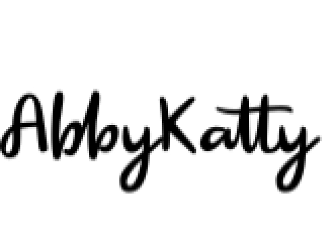 Abby Katty Font Preview