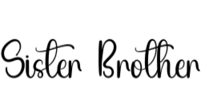 Sister Brother Font Preview