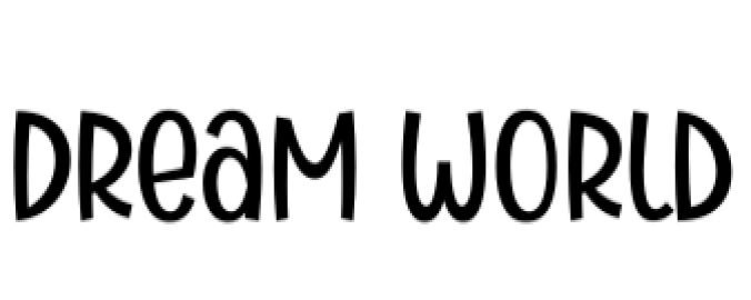 Dream World Font Preview