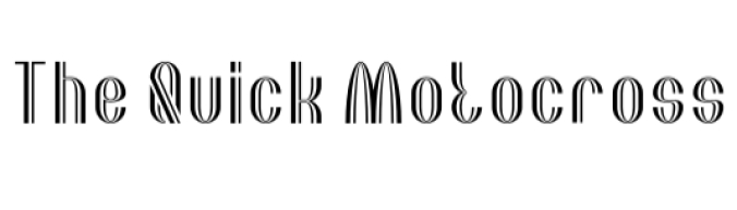 The Quick Motorcross Font Preview
