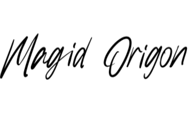 Magid Origon Font Preview