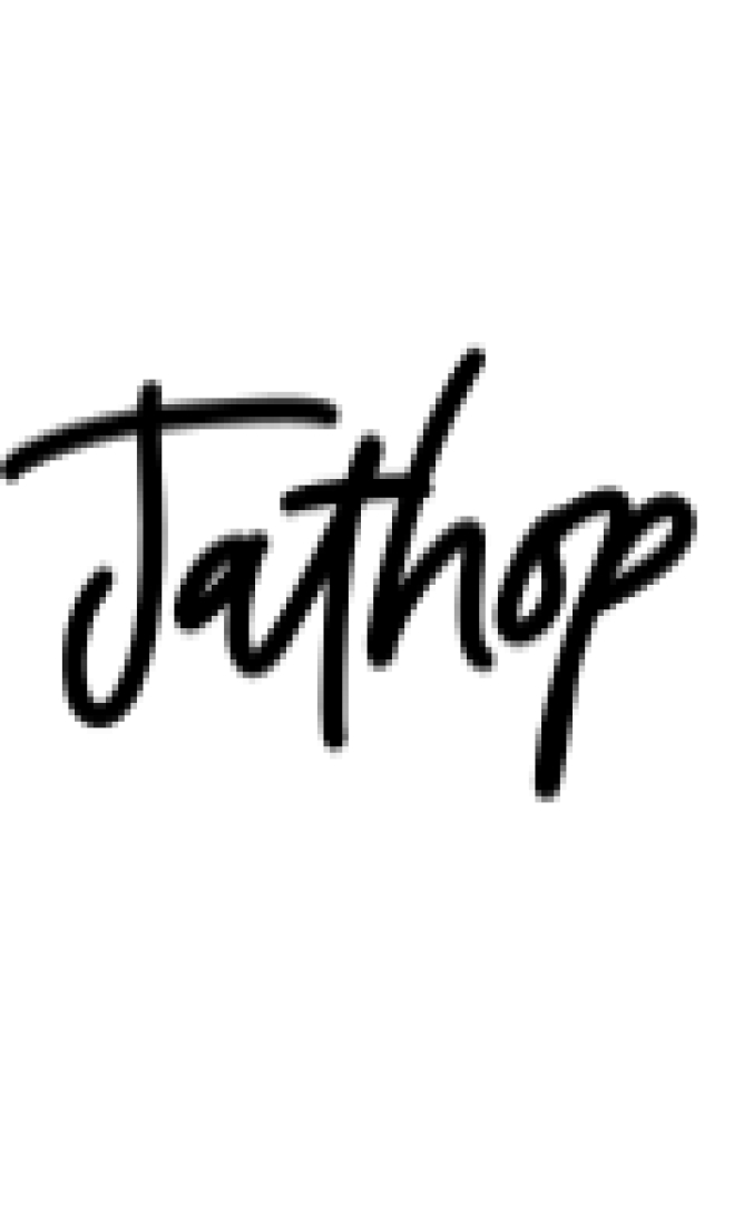 Jathop Font Preview