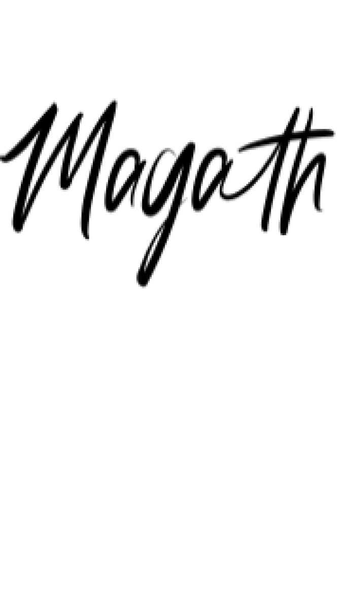 Magath Font Preview