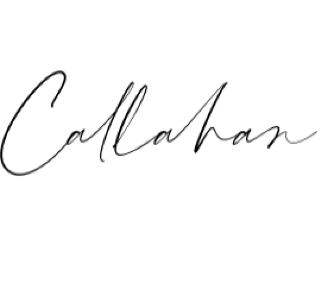 Callahan Font Preview