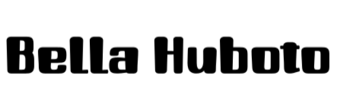 Bella Huboto Font Preview