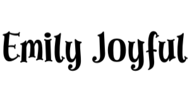 Emily Joyful Font Preview