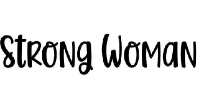 Strong Woman Font Preview