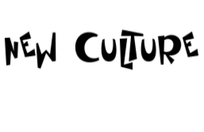 New Culture Font Preview