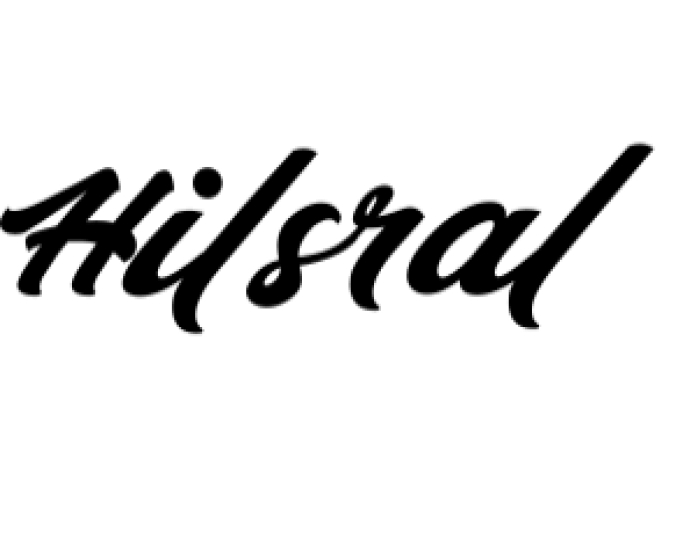 Hilsral Font Preview