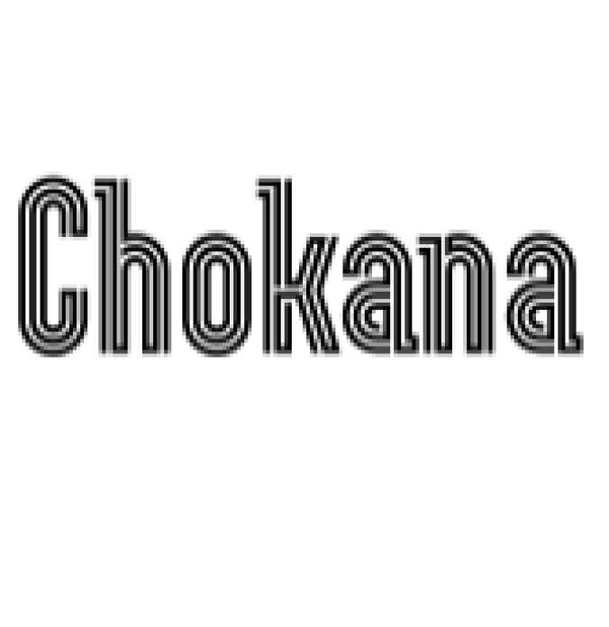Chokana - New Retro Font Font Preview