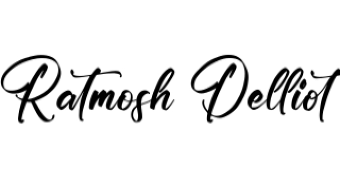 Ratmosh Delliot Font Preview