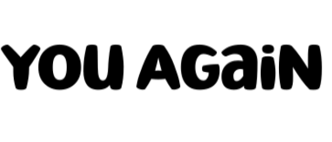 You Again Font Preview