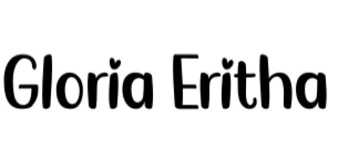 Gloria Eritha Font Preview