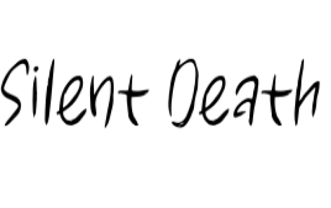 Silent Death Font Preview