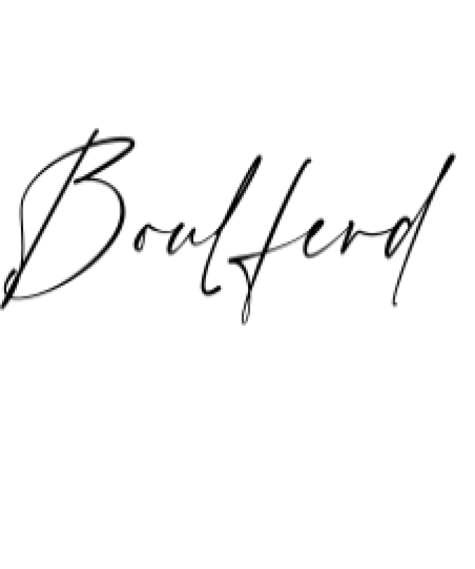 Boulferd Font Preview