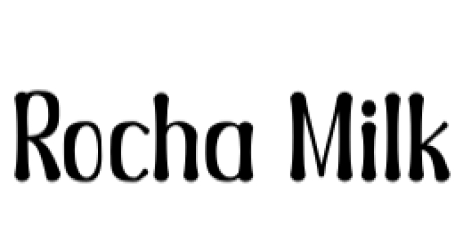 Rocha Milk Font Preview