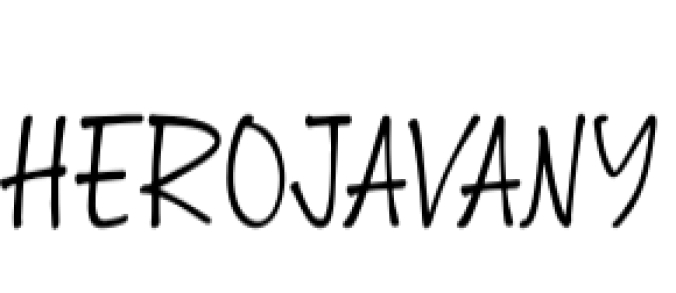 Hero Javany Font Preview