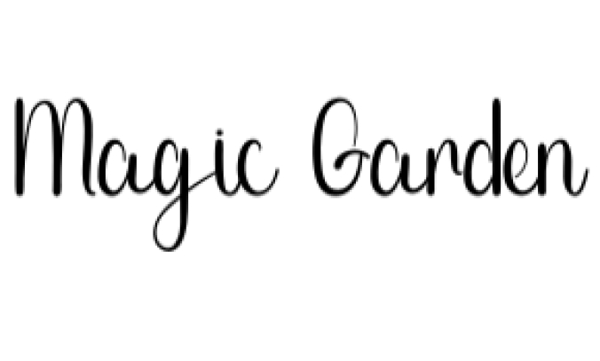 Magic Garden Font Preview