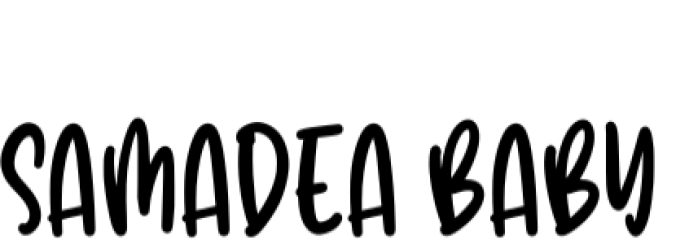 Samadea Baby Font Preview
