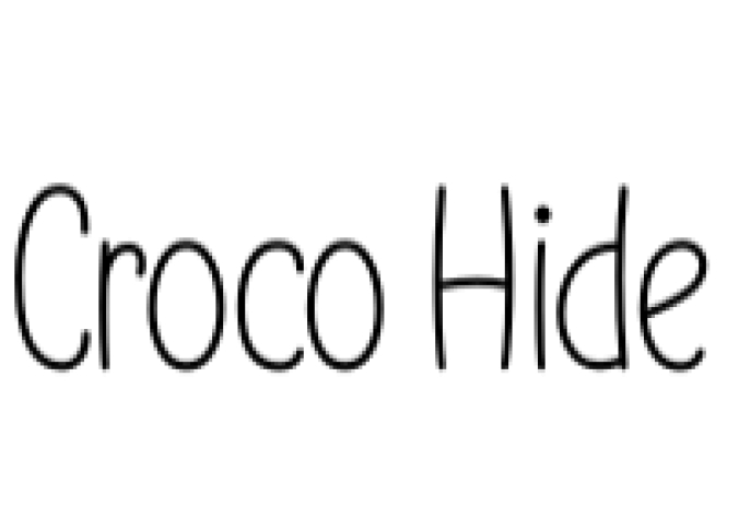 Croco Hide Font Preview