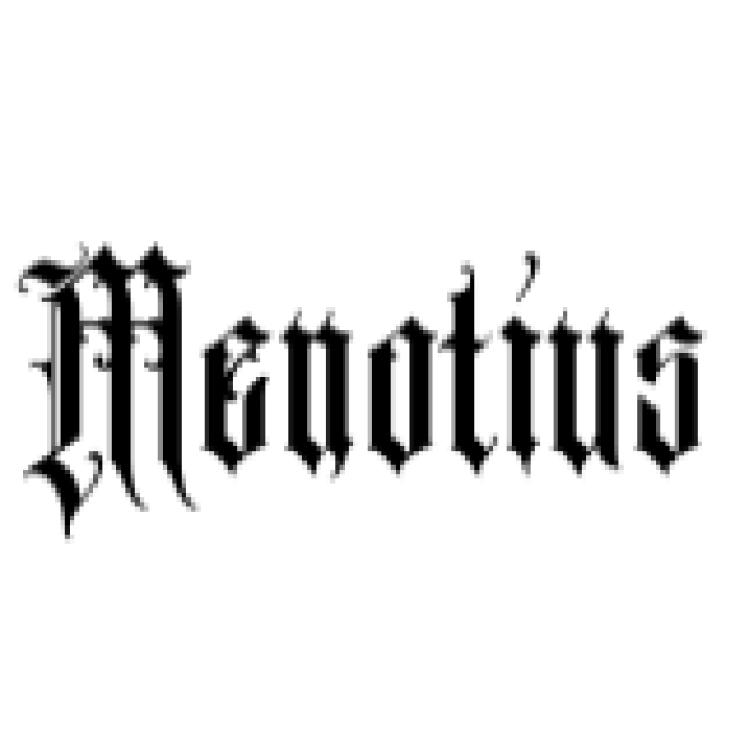 Menotius Font Preview